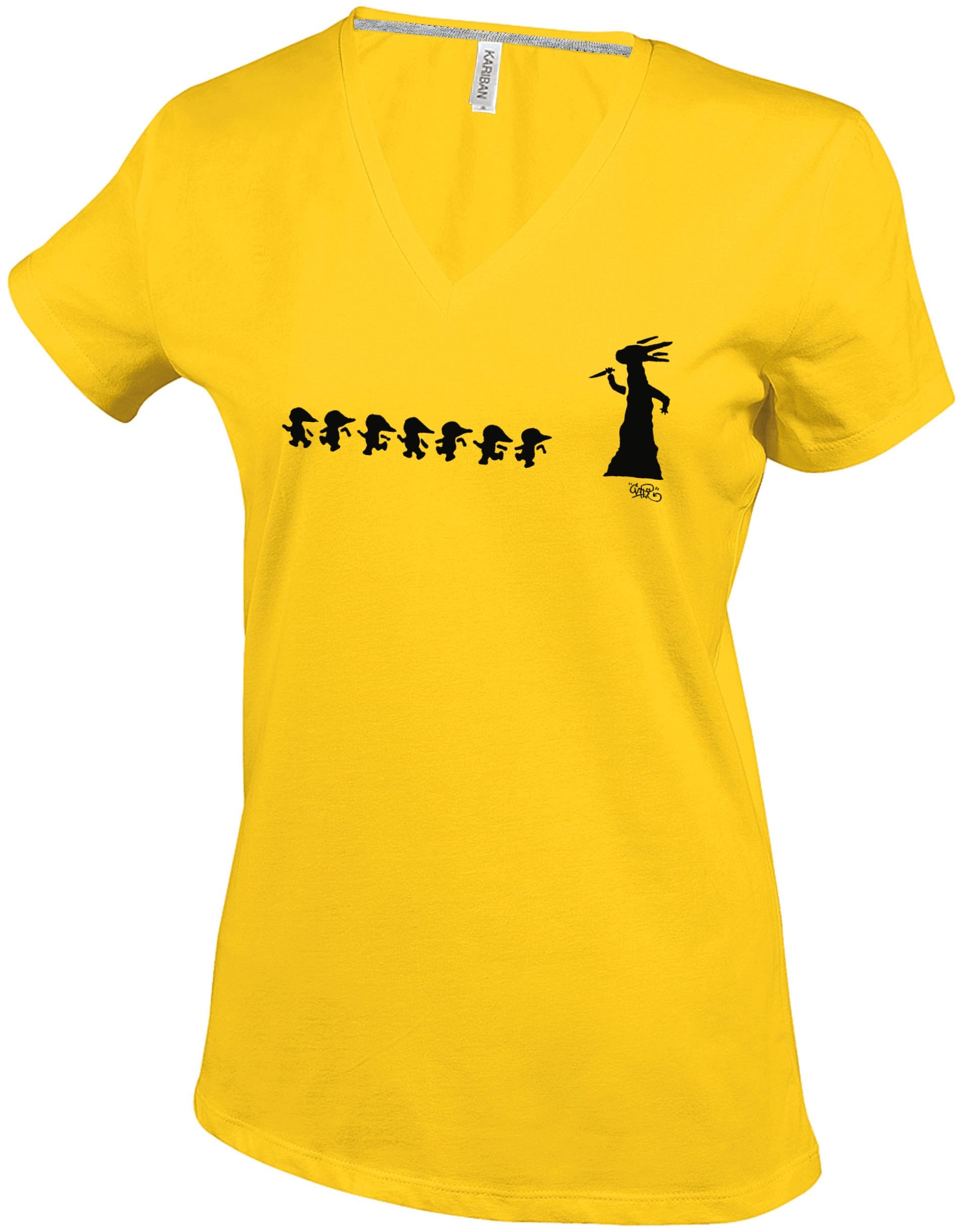 Damen T-Shirt V-neck